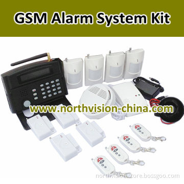 Quadm Band 24 Wireless Zone GSM Intelligent Alarm System Kit